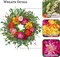 Spring Wreath 24 Inch Spring Wreaths for Front Door Lifelike & Full in Shape Spring